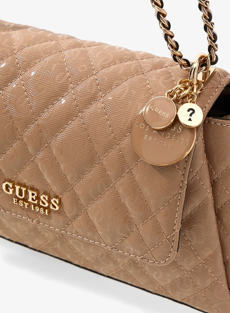 GUESS  Isemay Convertible Flap Over Crossbody Bag for Women | Best Price UAE